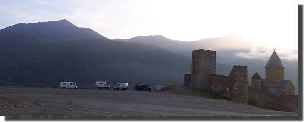 The castle/church at Ananuri.