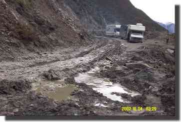 The start of the mud pit!