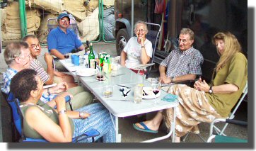 John's farewell dinner in Almaty.