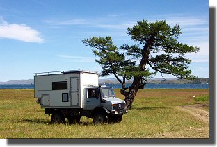 Mog on the shore of Lake Baikal.