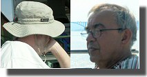 Stephen and Peter enjoy the cruise.
