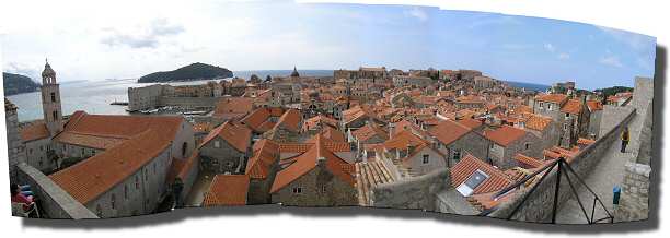Dubrovnik from the City wall.
